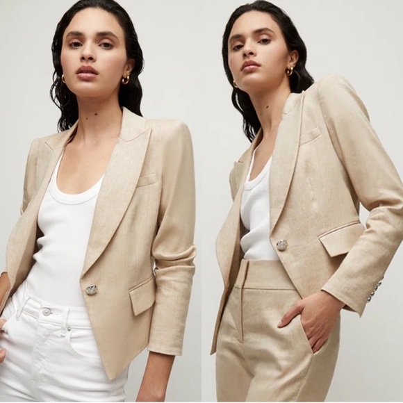 Veronica Beard Hosanna Dickey Linen Jacket - Picture 2 of 10